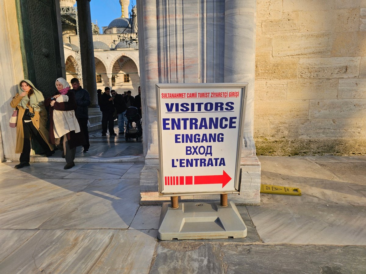 Modrá mešita, vstup pro turisty