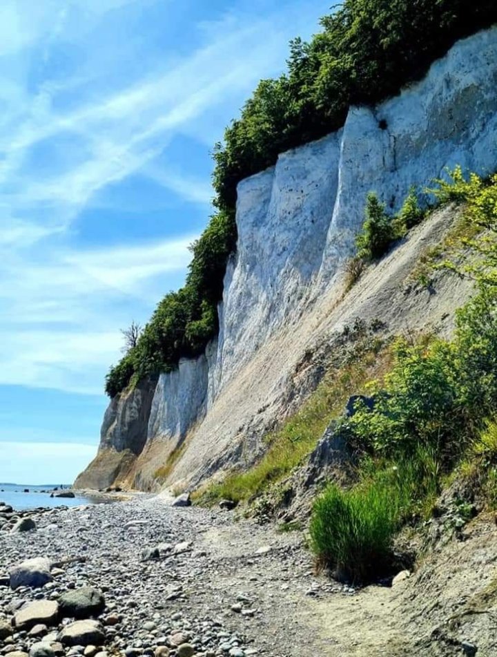 Rujána Jasmundský NP od pláže (Königstuhl) 