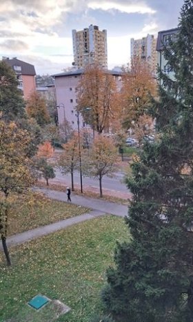 Pohled z okna našeho "bytu"