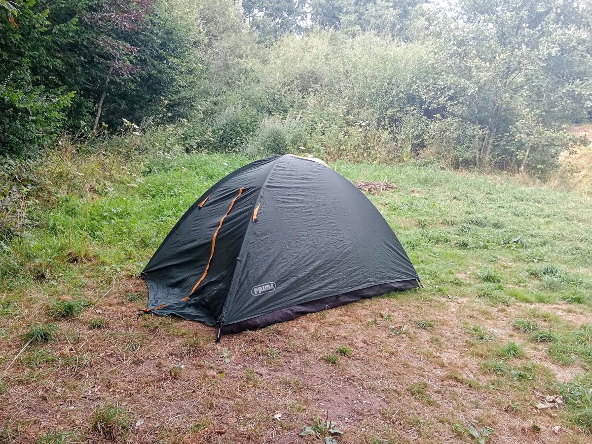 První zcela legální noc na mé cestě do té doby jsem stanoval a spal tzv. Na divoko