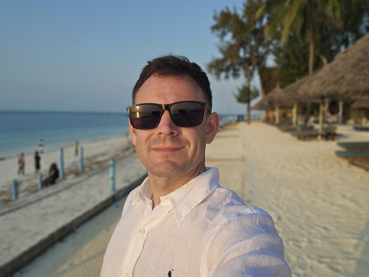 Já na terase hotelu Smiles Beach