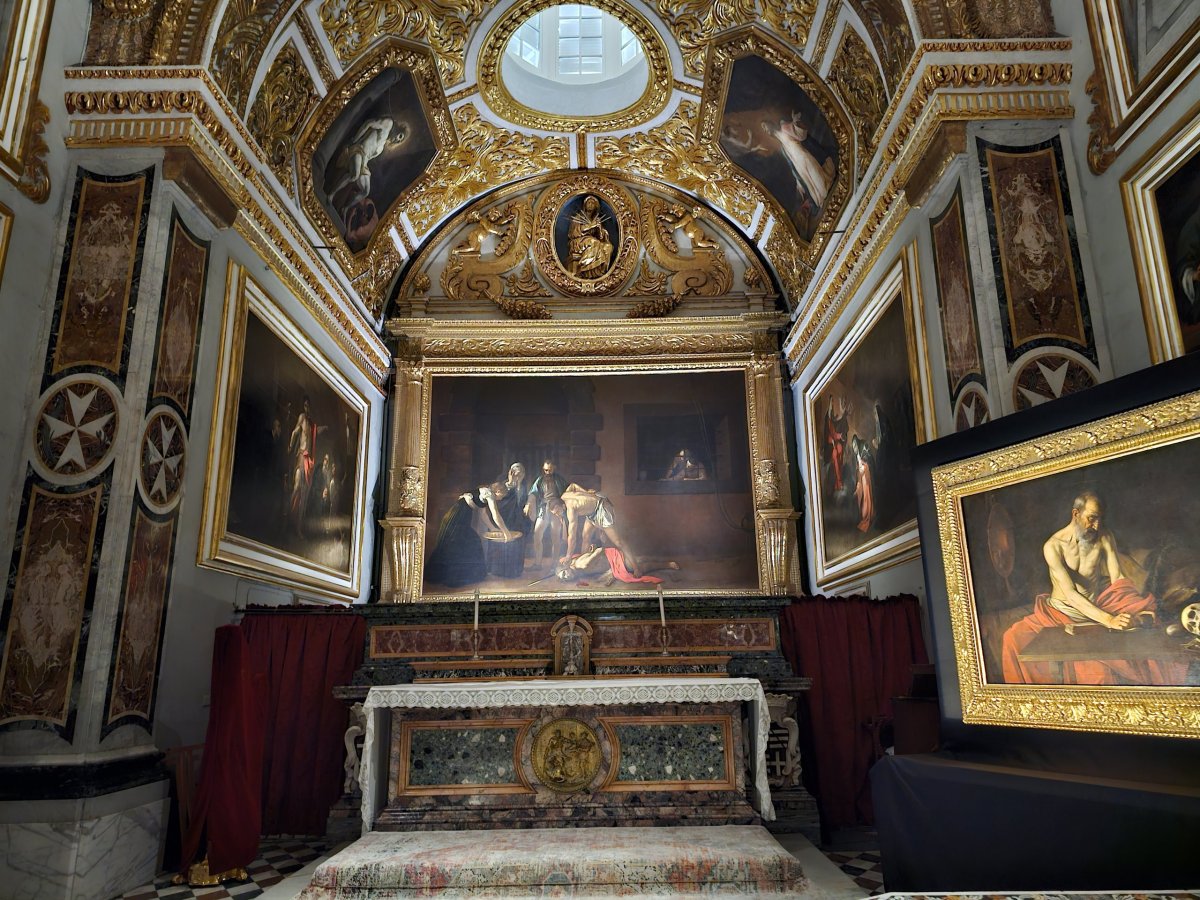 Stětí sv. Jan Křtitele, Caravaggio