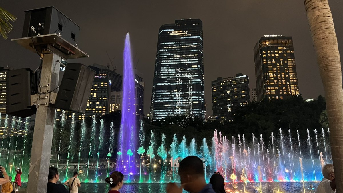 fontány v KLCC parku