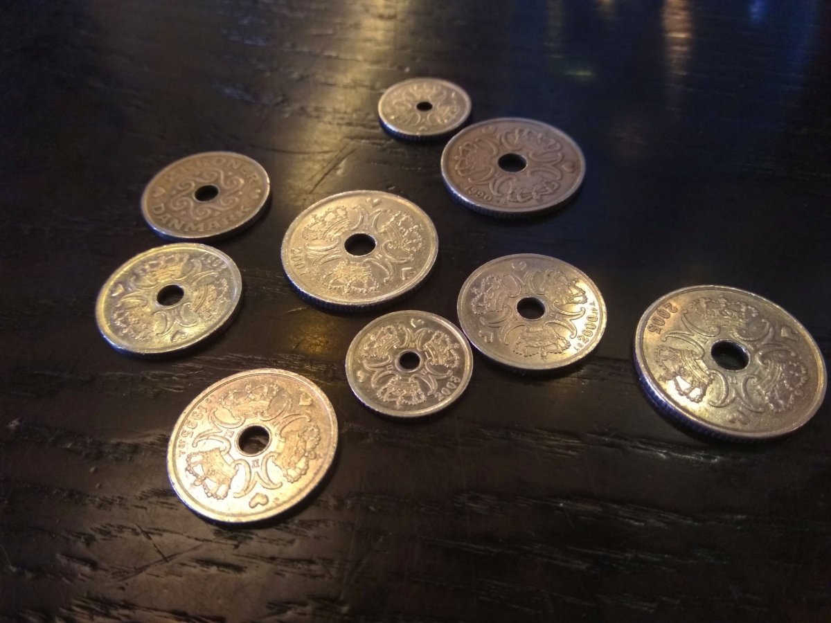 Jedna z mincí se stále nachází u mě v peněžence.