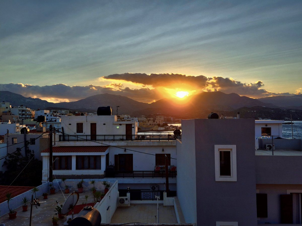 Západ slunce nad Pidadií