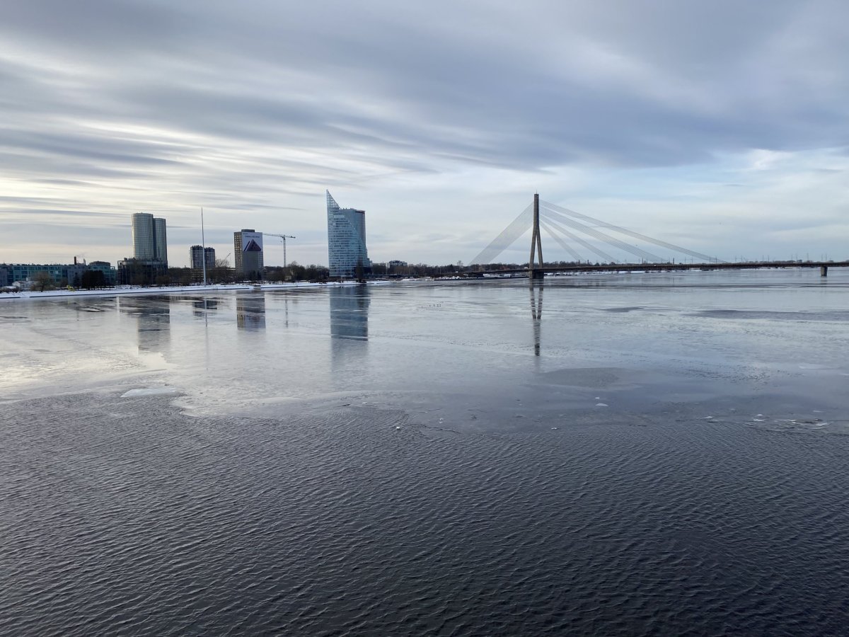 Panorama Rigy s řekou Daugavou