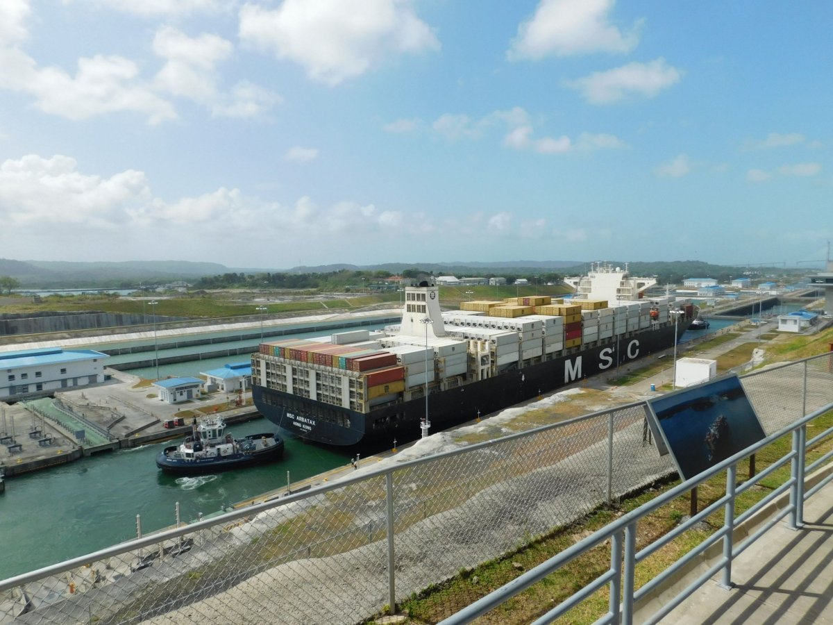 Panamský průplav - zdymadla na karibské straně