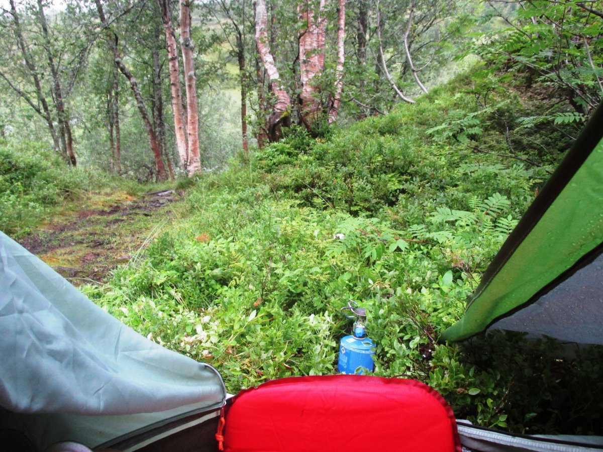 První noc v norské přírodě