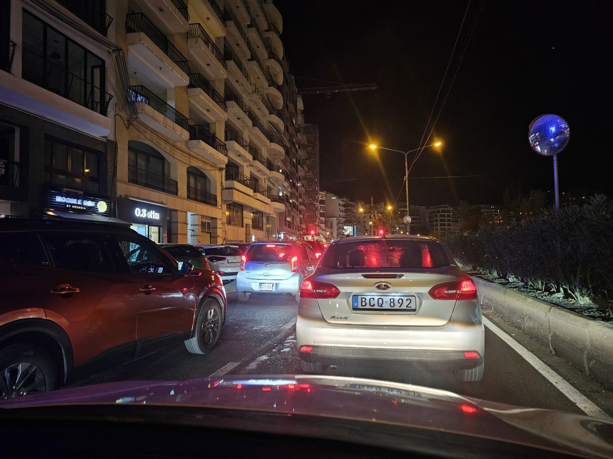Dopravní zácpy na Maltě