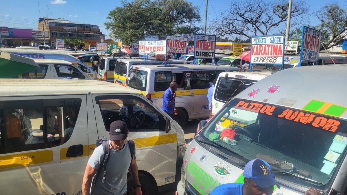 1. dopravní prostředek = matatu do Nairobi