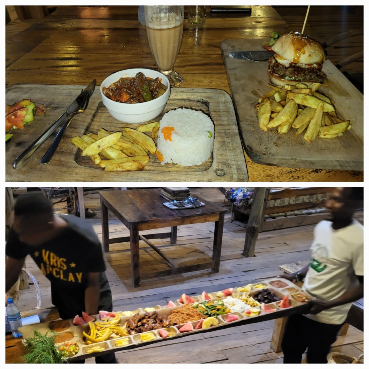 Spodní "talíř" je pro 5 osob