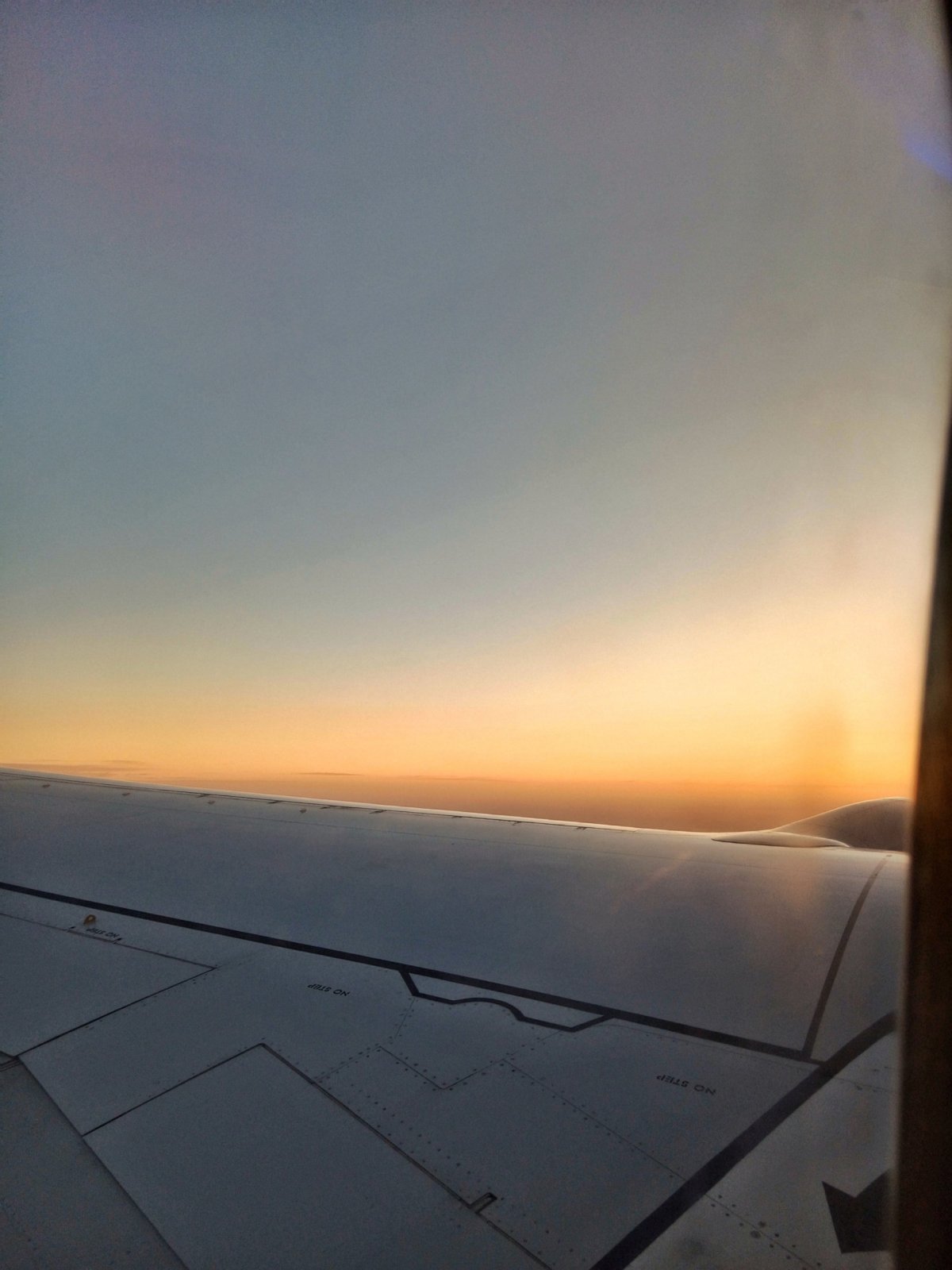 Brzy ráno dolet při východu slunce ⛅