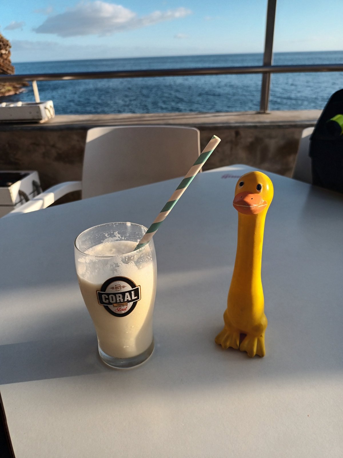 Nikita, tj. pivo, ananasový džus, vanilková zmrzlina a plátek ananasu