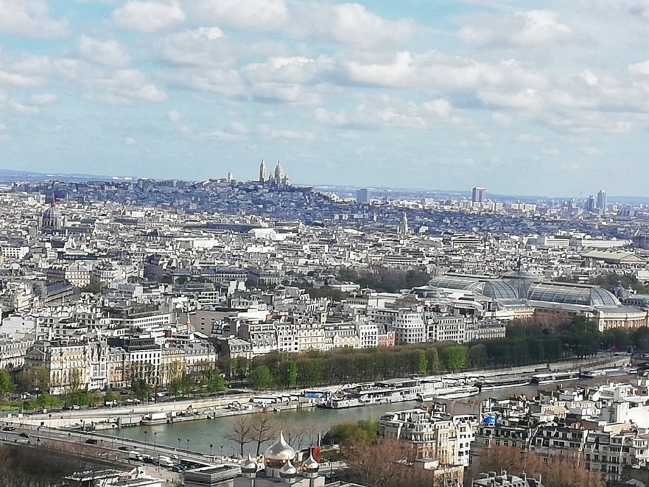 výhled z Eiffelovky