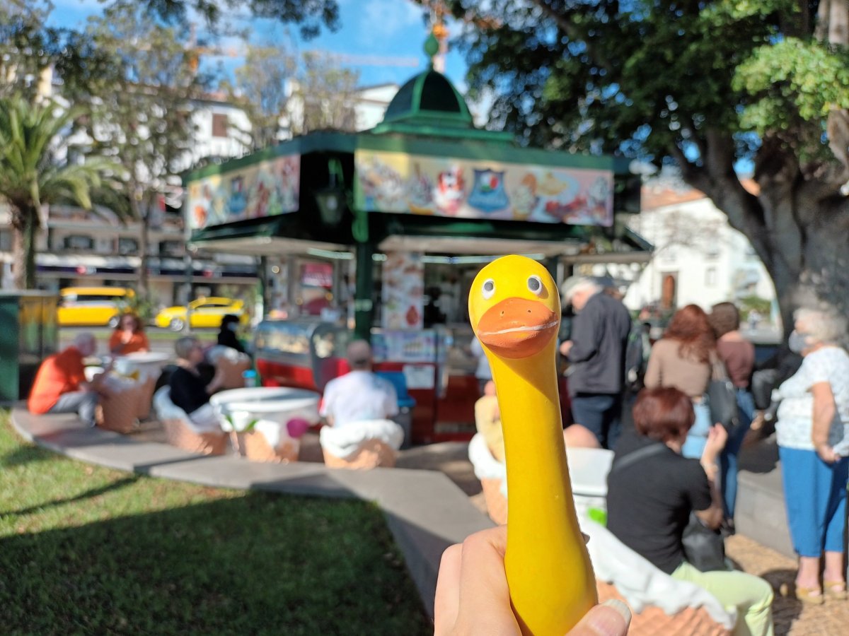 Zmrzlinový stánek Venezia v centru Funchalu