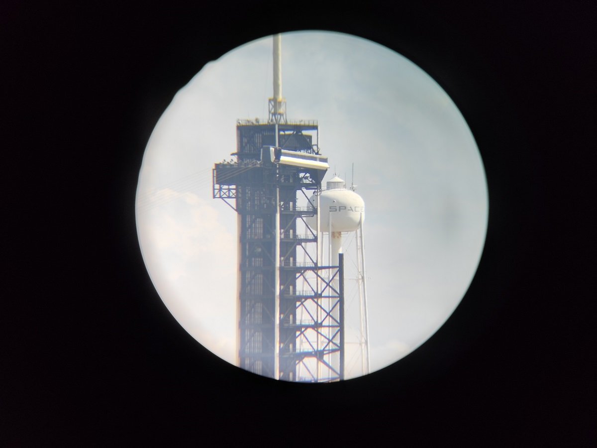 Výhled na odpalovací plošiny