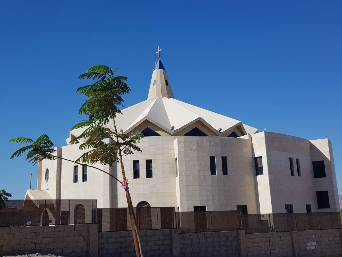 Křesťanský kostel v Aquabě