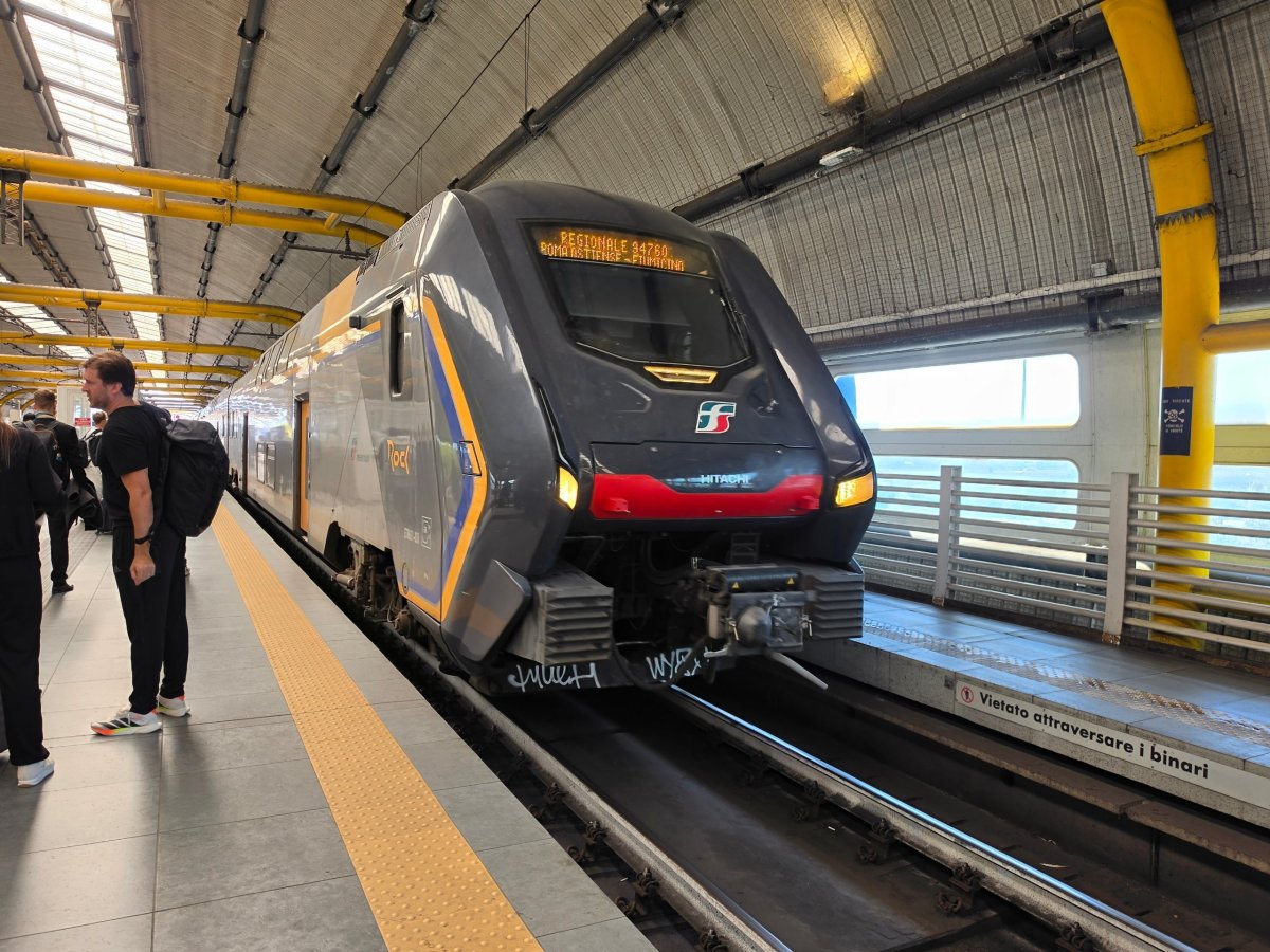 Vlak na letišti Fiumicino