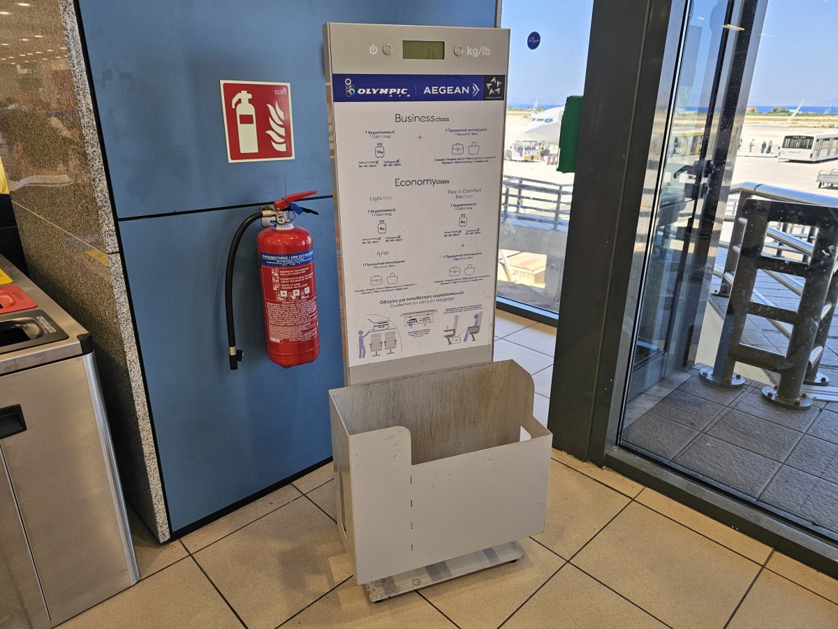 Šablona na příruční zavazadla