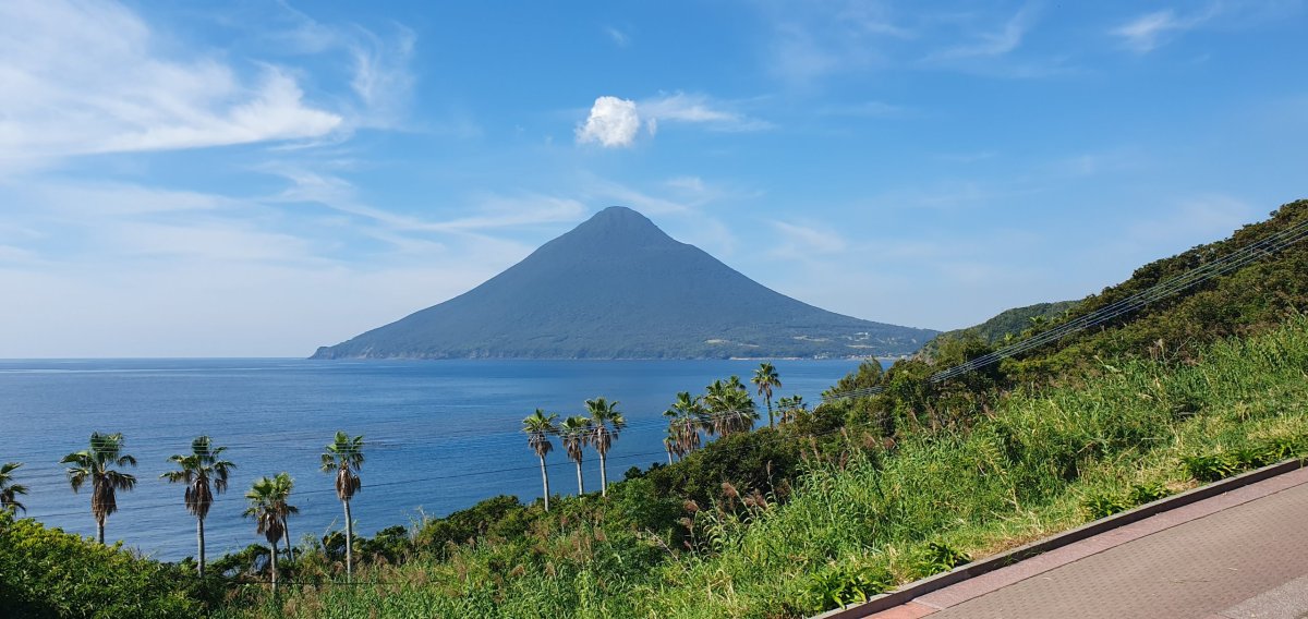 pohled na Mt. Ibusuki