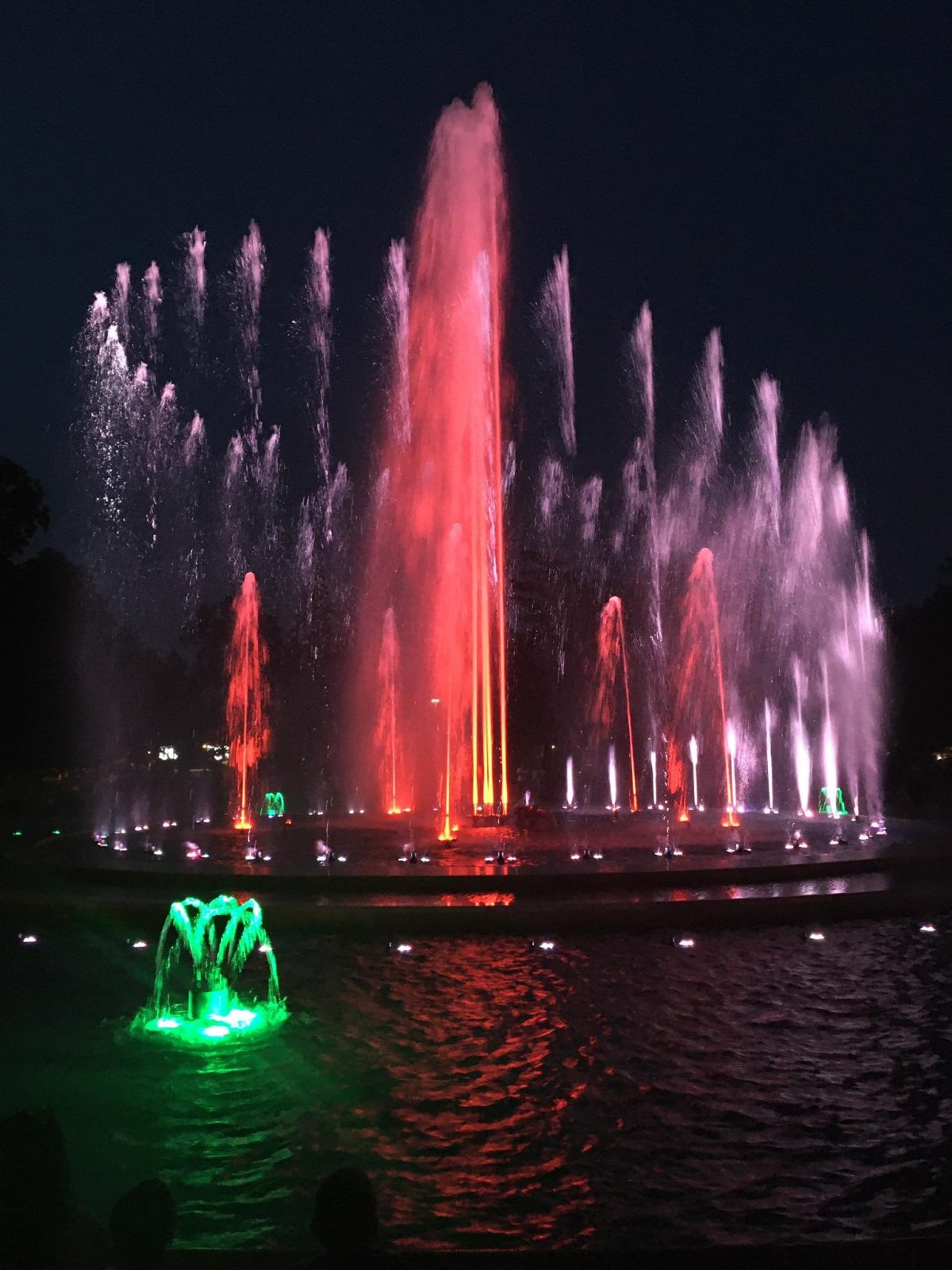 Hudební fontána na Markétině ostrově