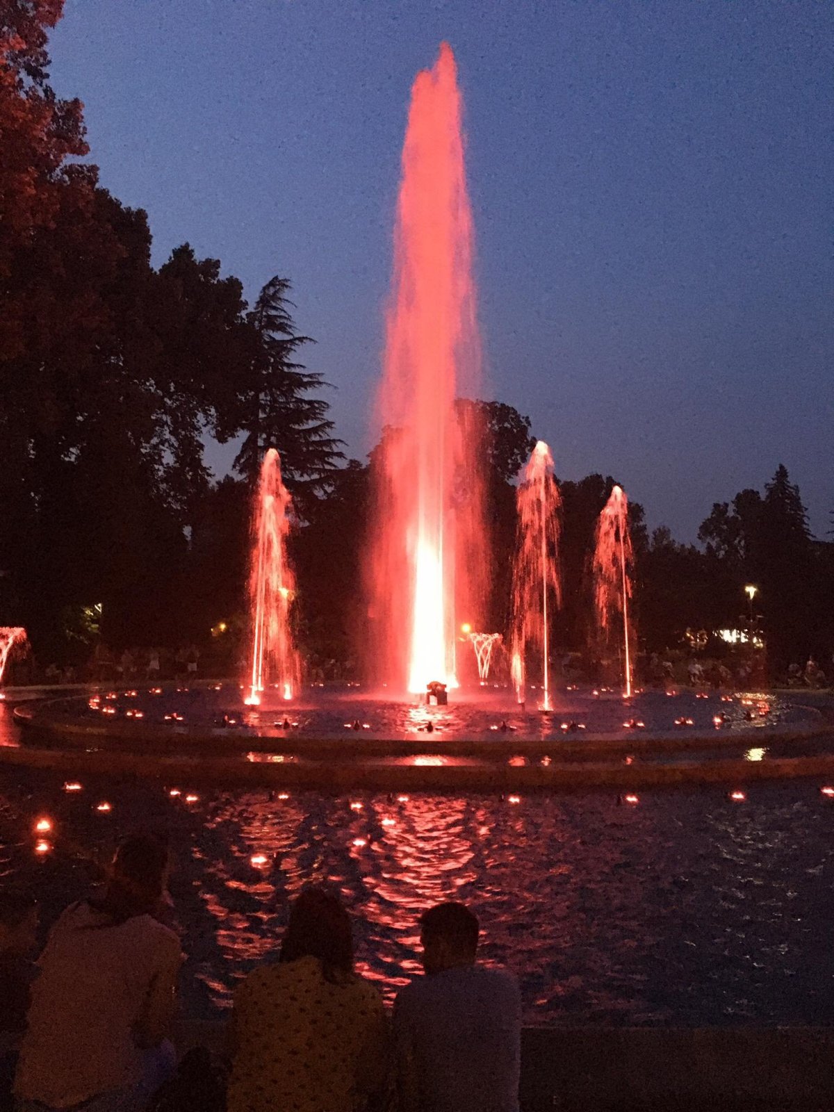 Hudební fontána na Markétině ostrově