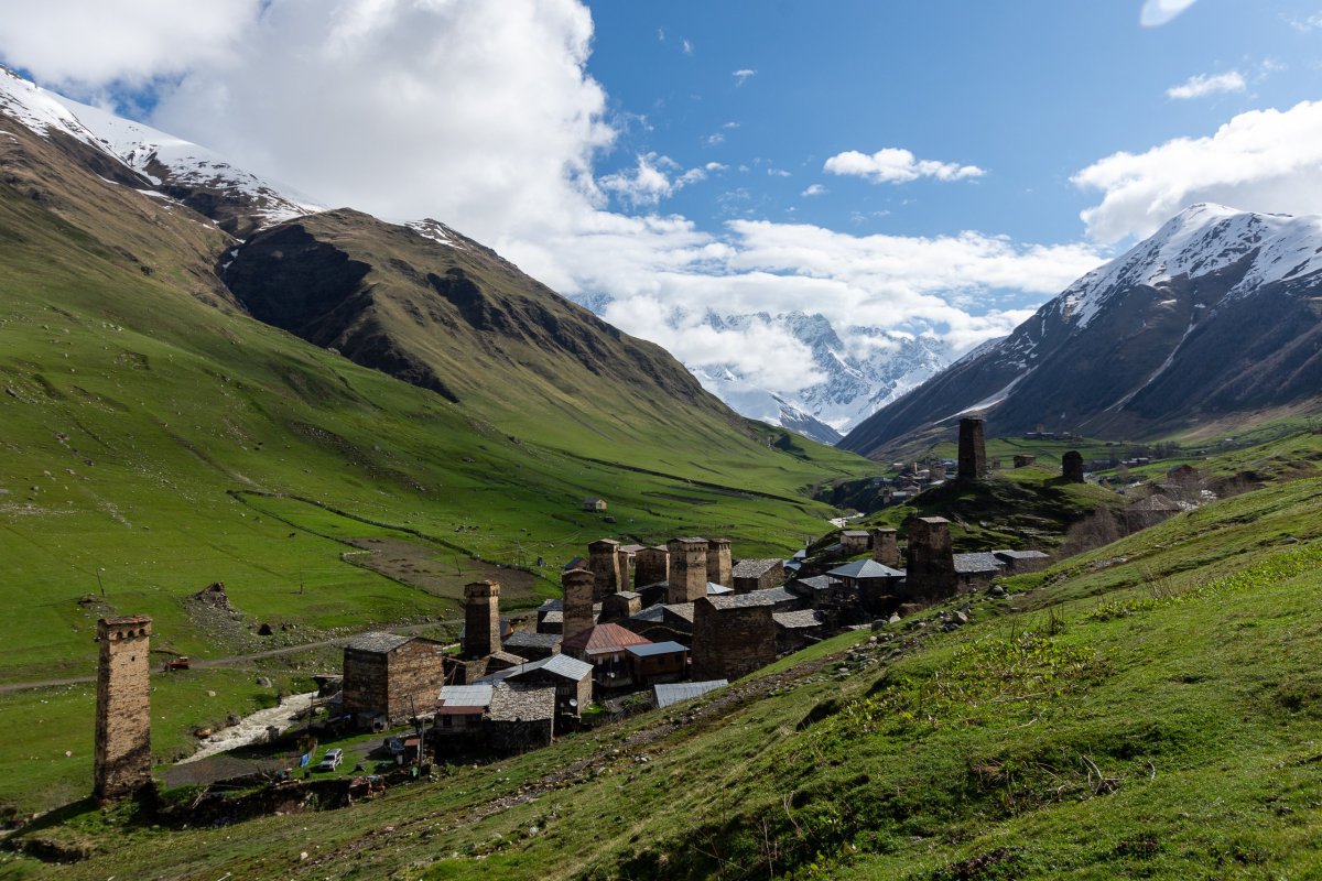 Ráno v Ušguli jako malované