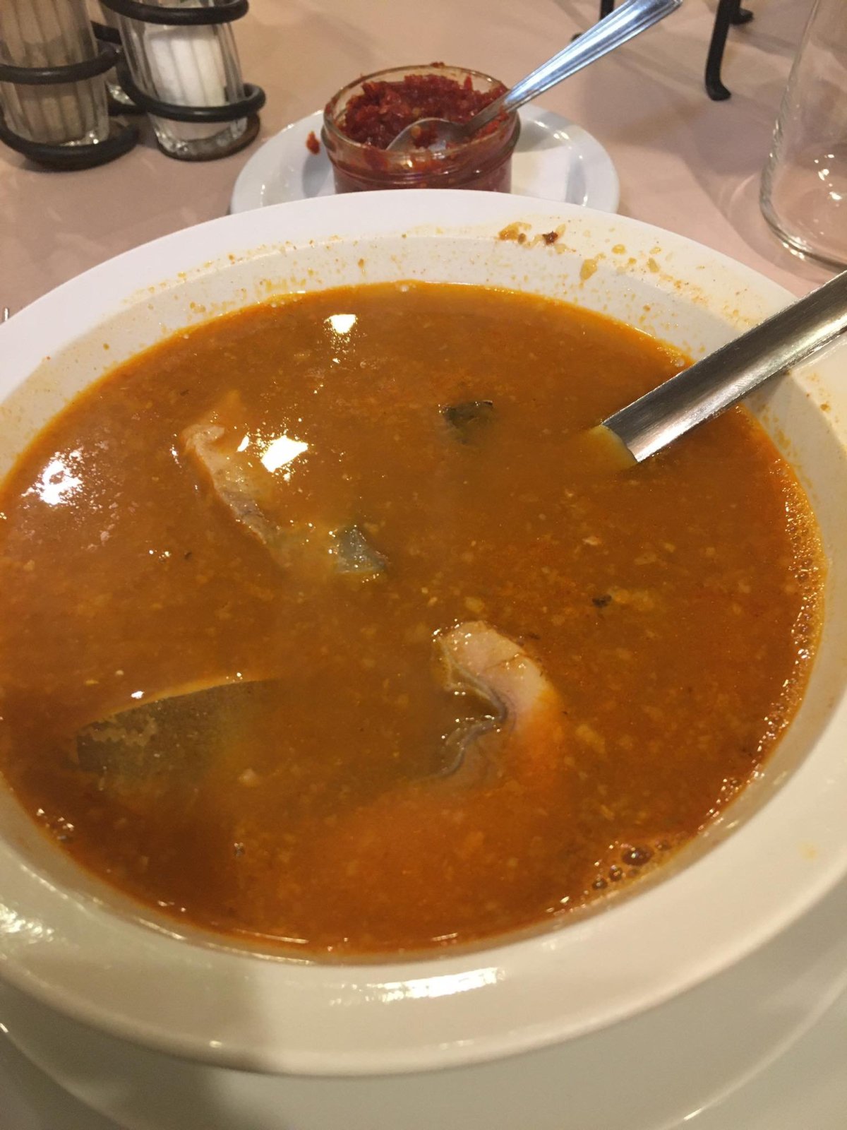 Rybí polévka Halászle