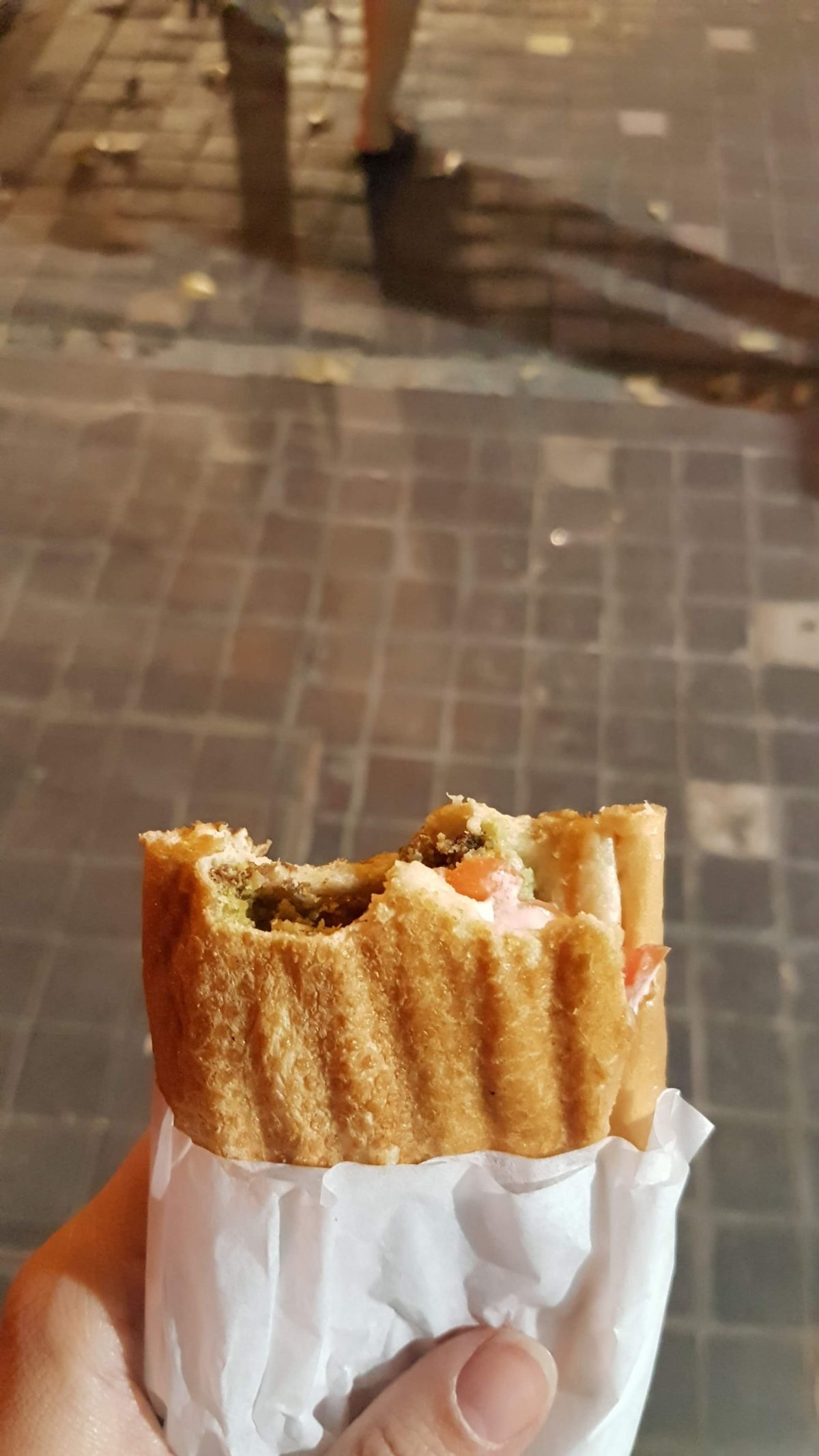 sandwich from Al Quds Falafel