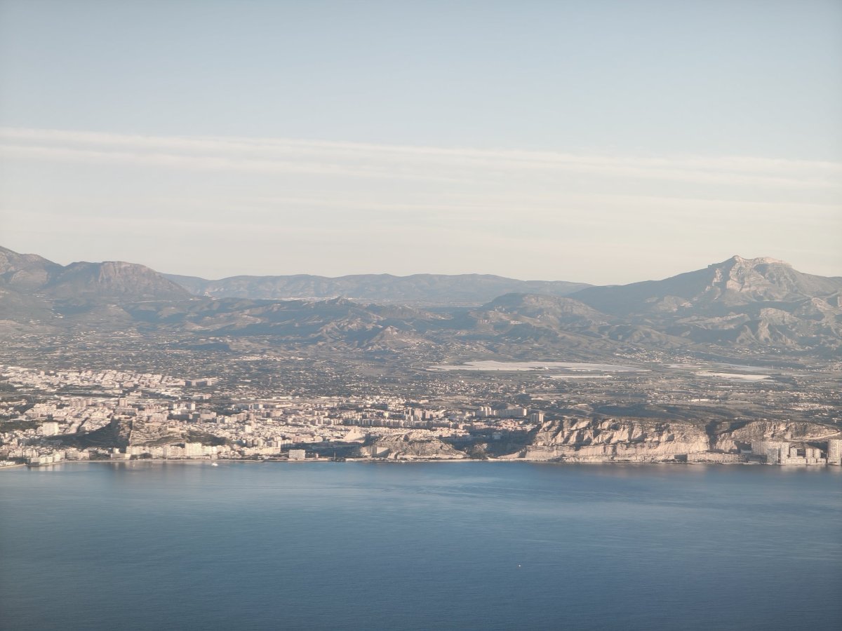Alicante před přistáním