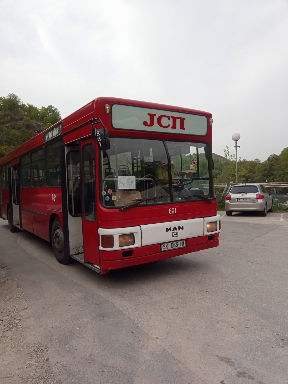 Autobus v Kaňonu Matka