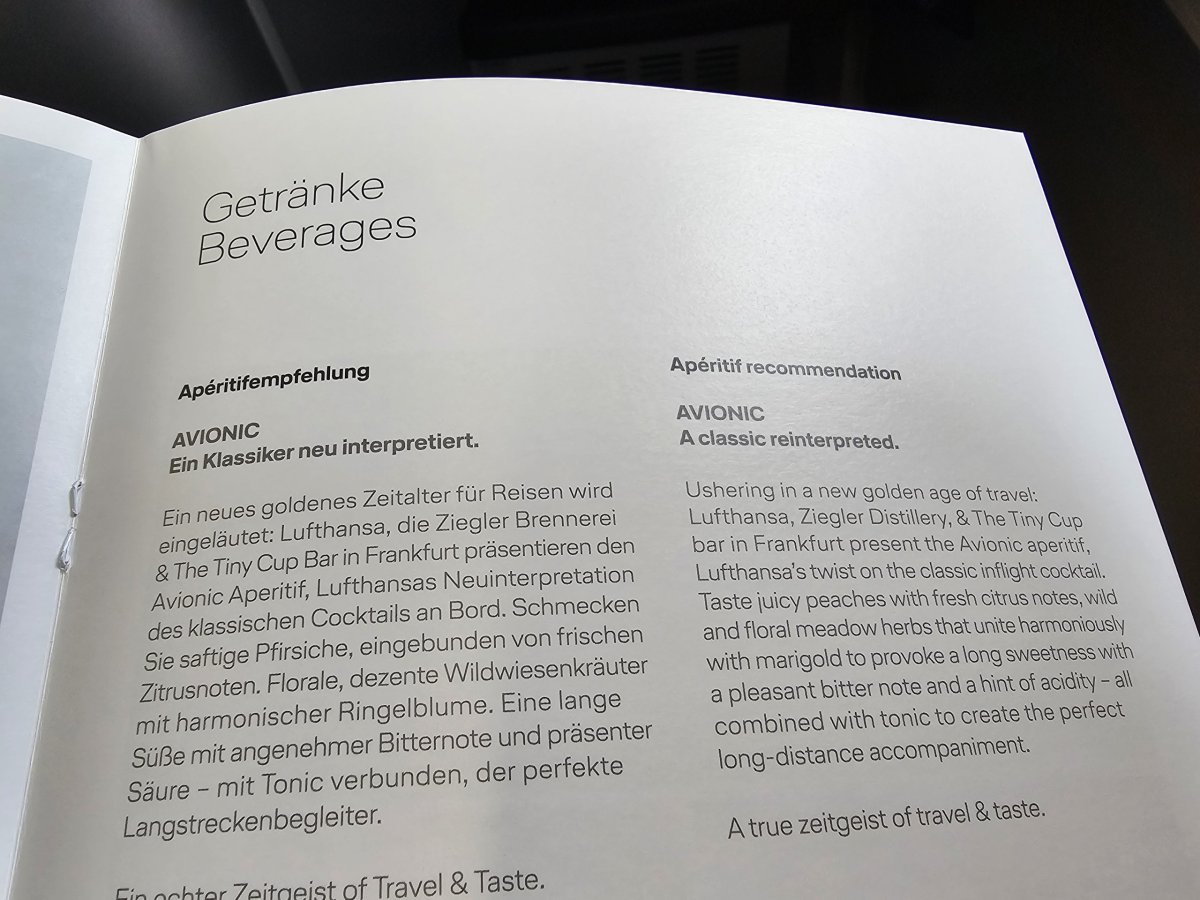 Avionic, signature koktejl