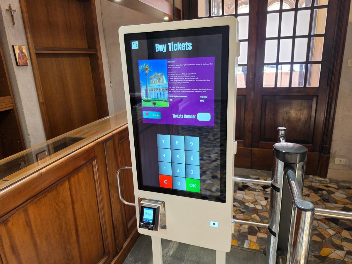 Bazilika svatého Pavla za hradbami, vstupné do kláštera