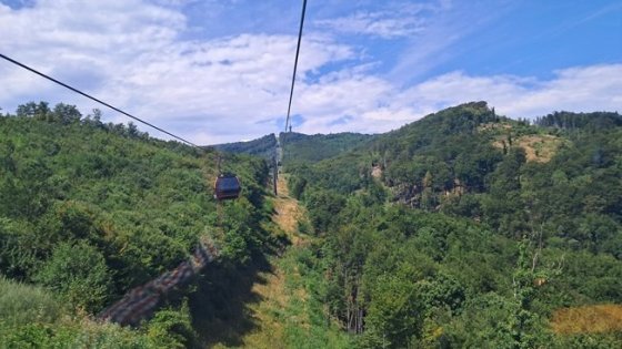 Lanovkou na kopec nad Záhřebem
