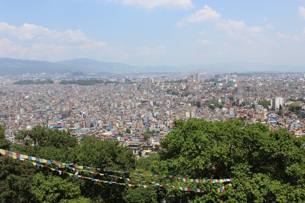 výhled na Kathmandu