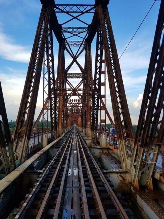 Železniční most v Hanoji