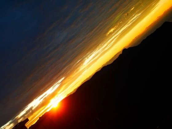 Svítání na Adams' Peak