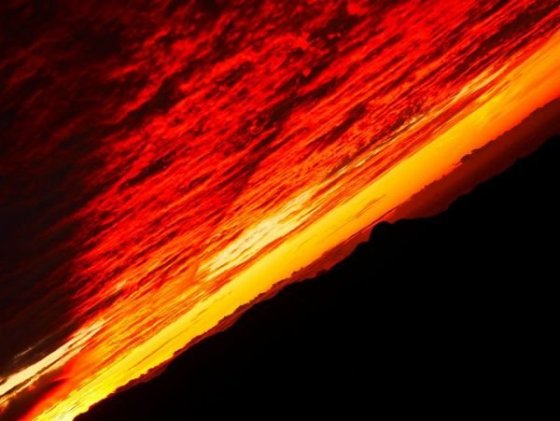 Svítání na Adams' Peak