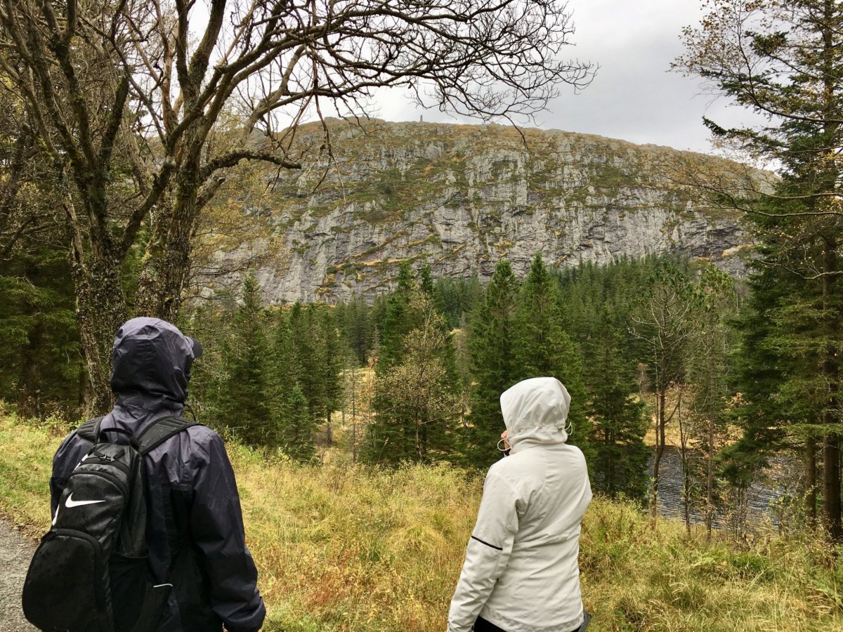 A nahoře je vyhlídka Blåmanen