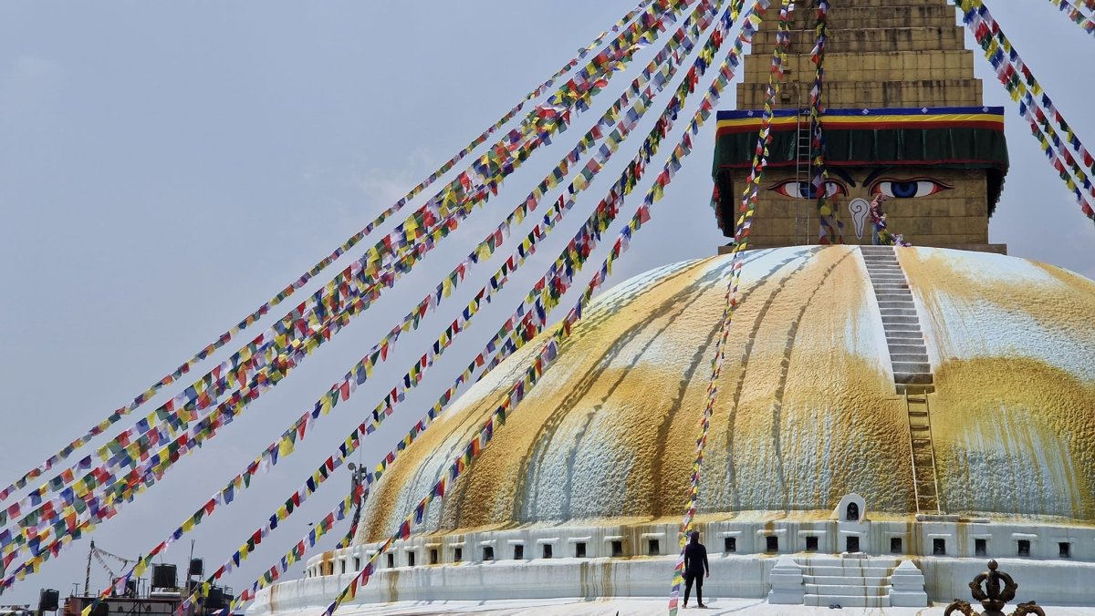 nejsvětější stúpa ve městě Boudhanath