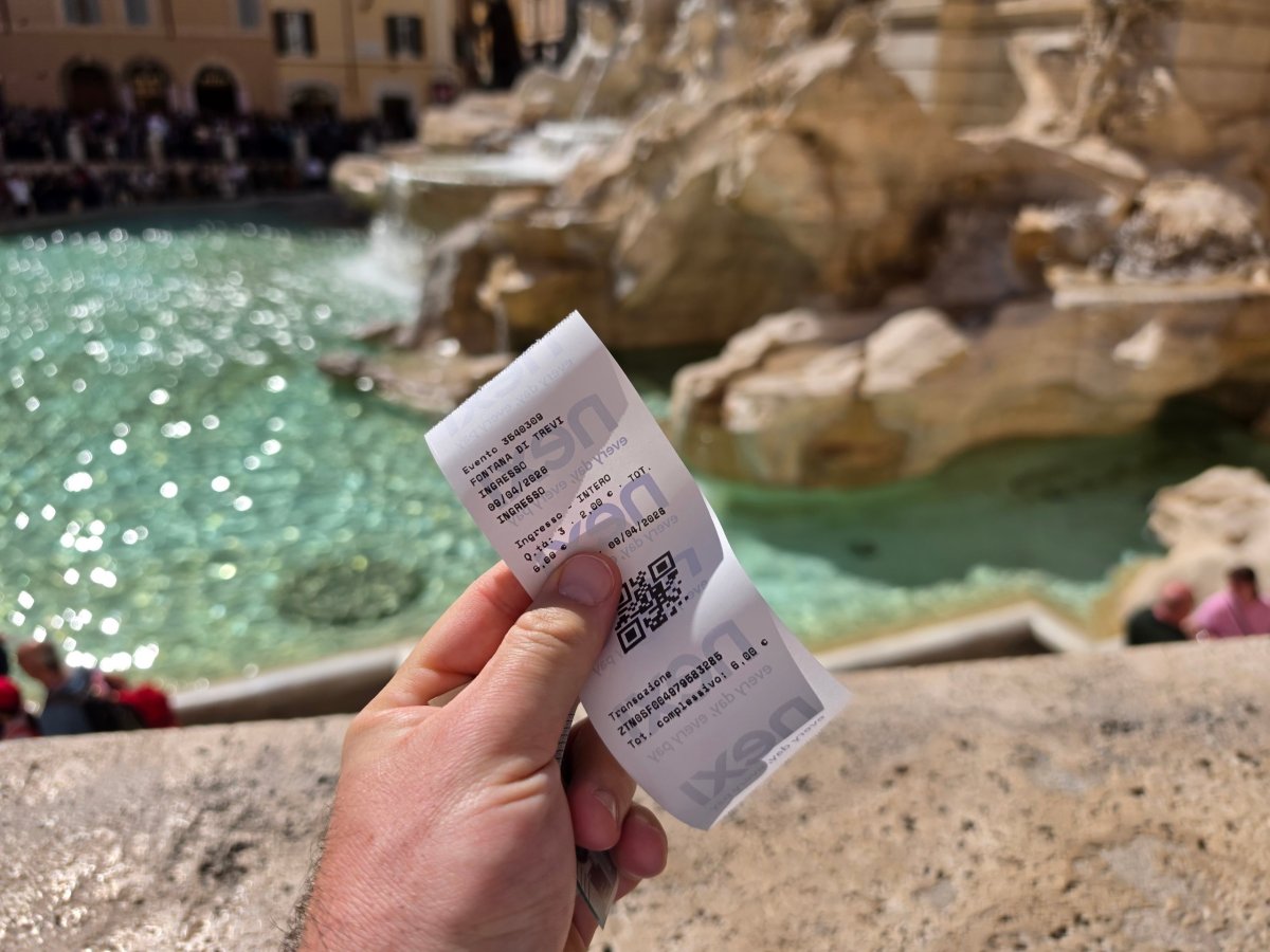 Vstupenka na Fontanu di Trevi