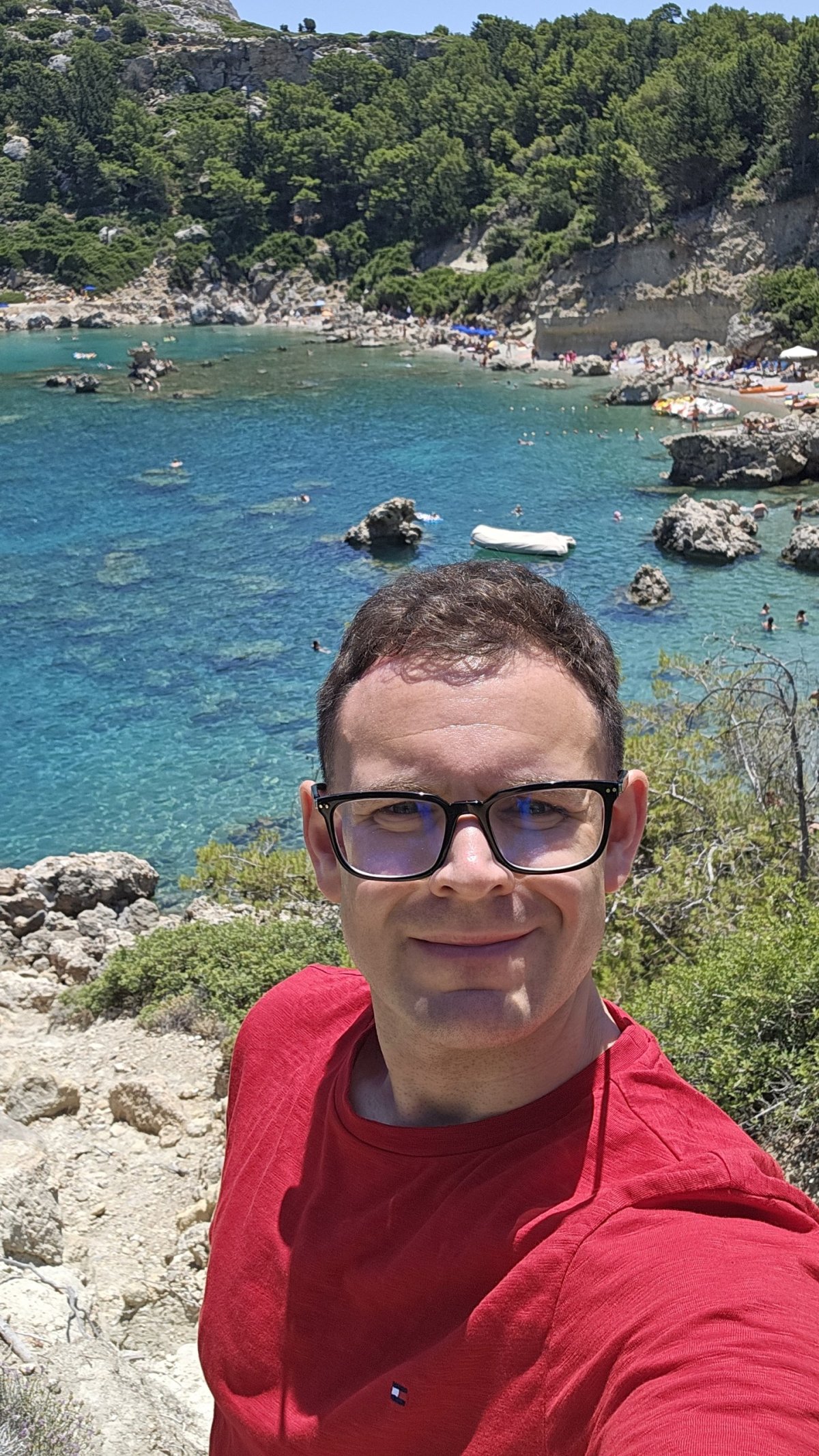 Kryštof u Anthony Quinn Beach