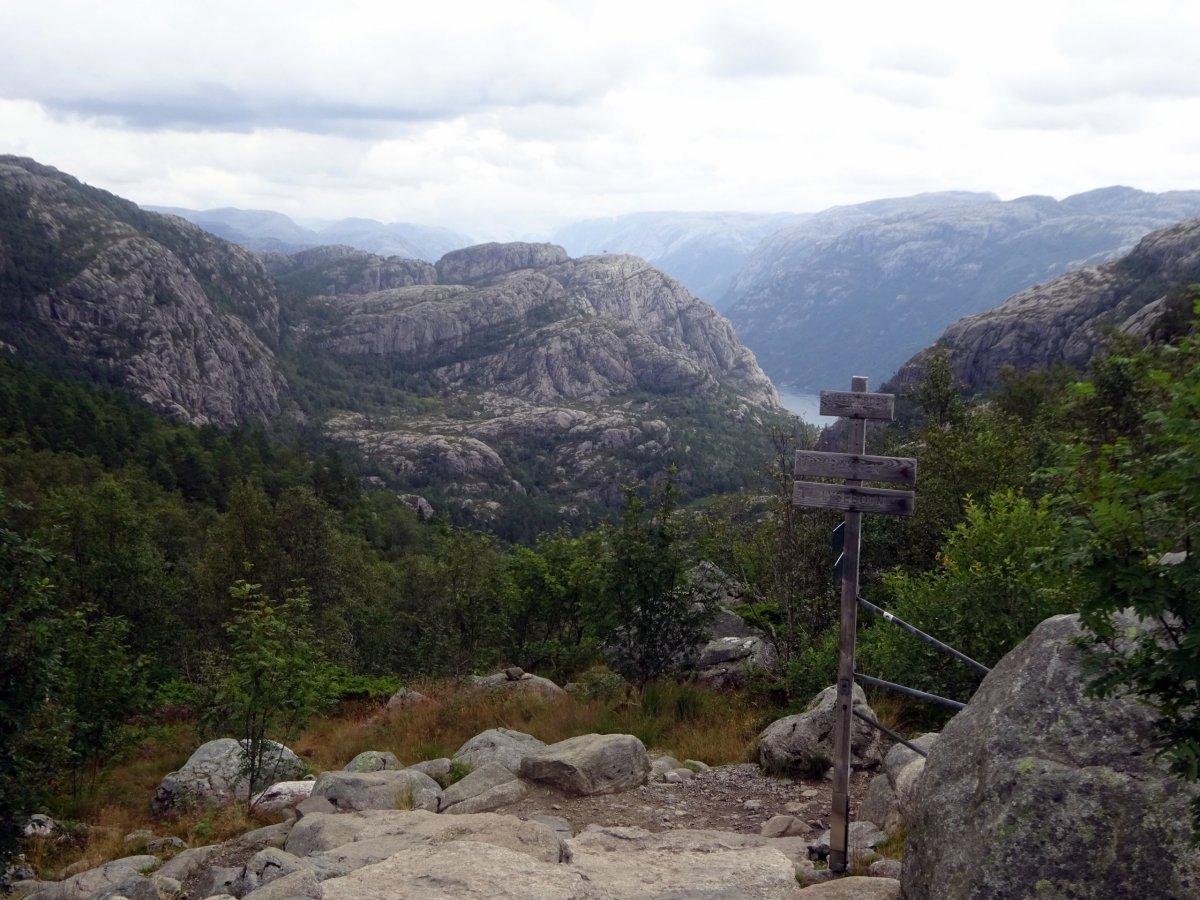 Rozcestník na Bratteli