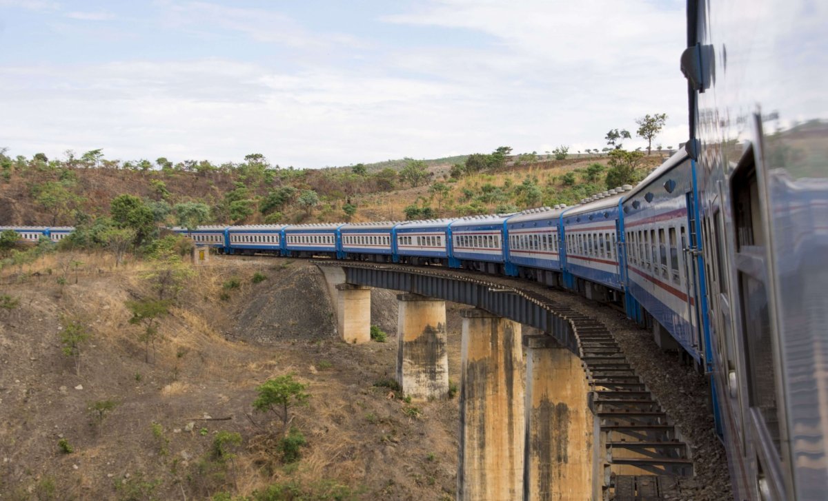 Vlak v Zambii