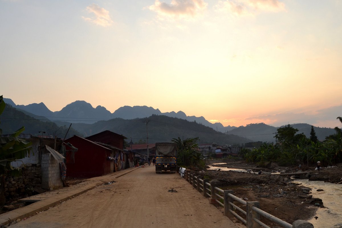 Západy slunce na cestě