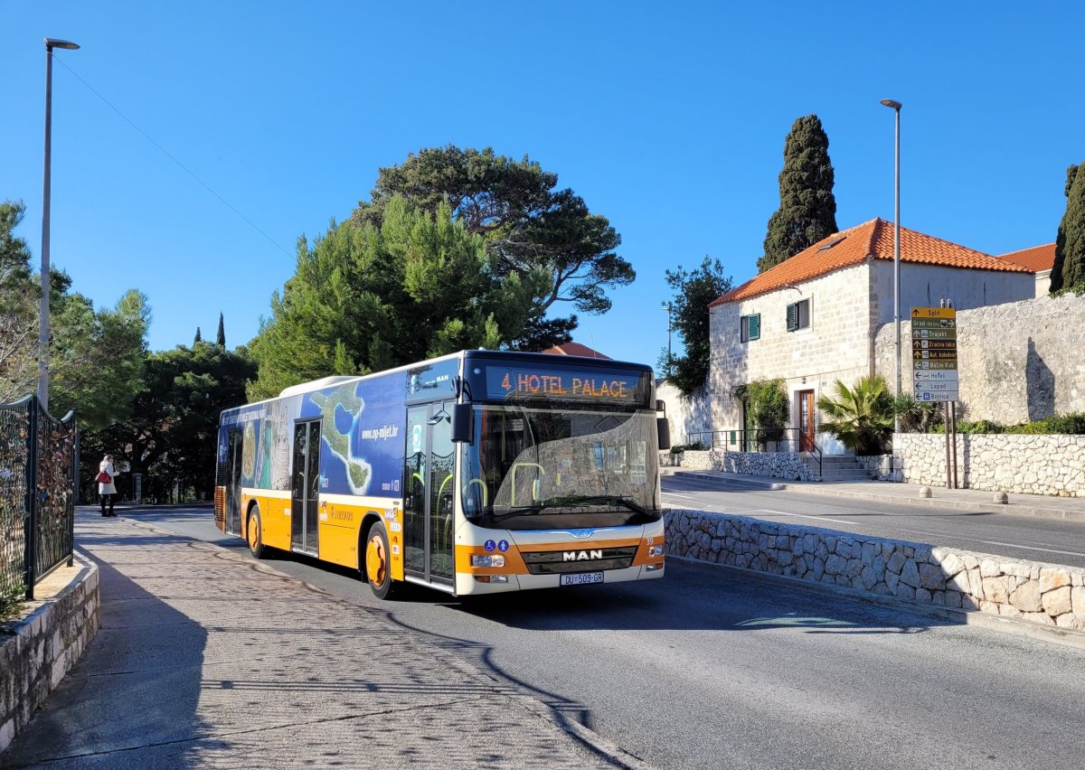 Autobus v Dubrovníku