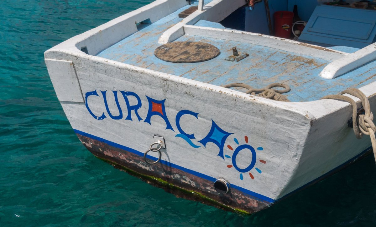 Loďka v Curacau