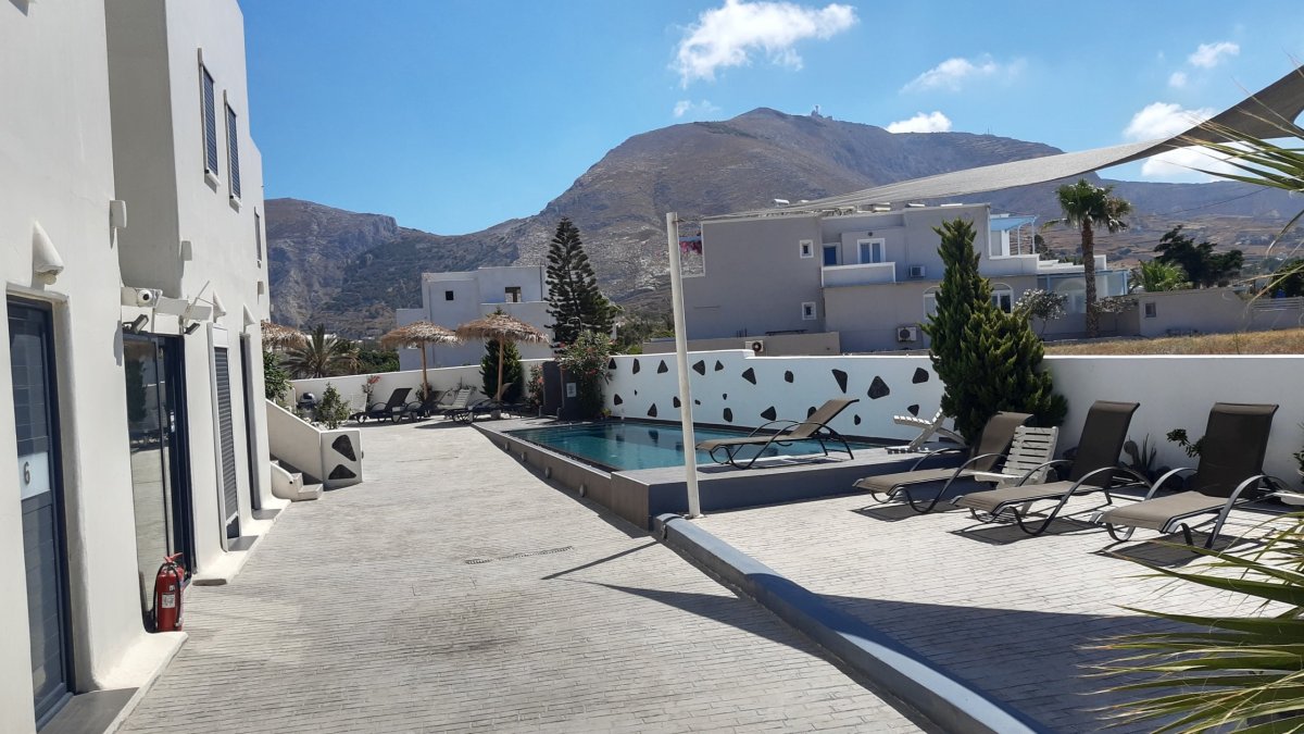 Naše ubytování v Kamari