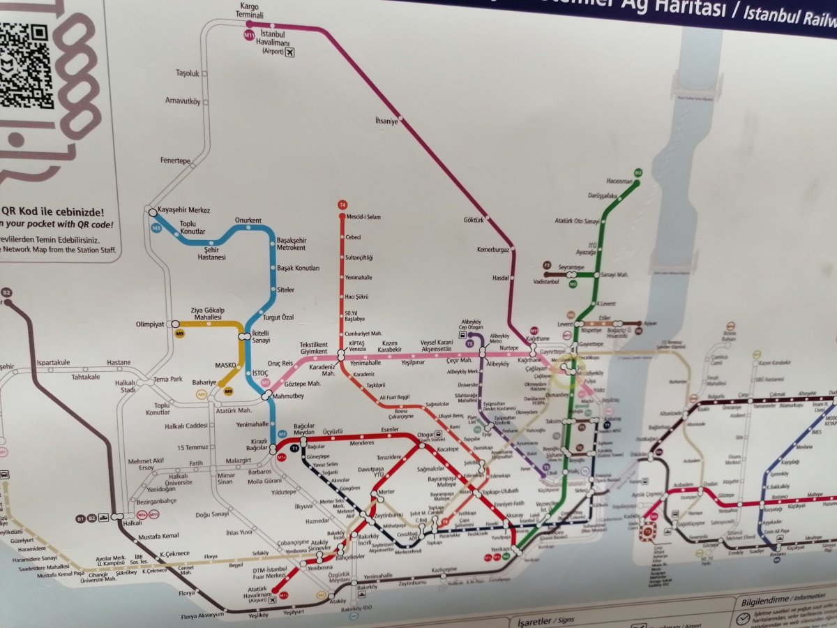 aktuální trasa metra i s asijskou částí