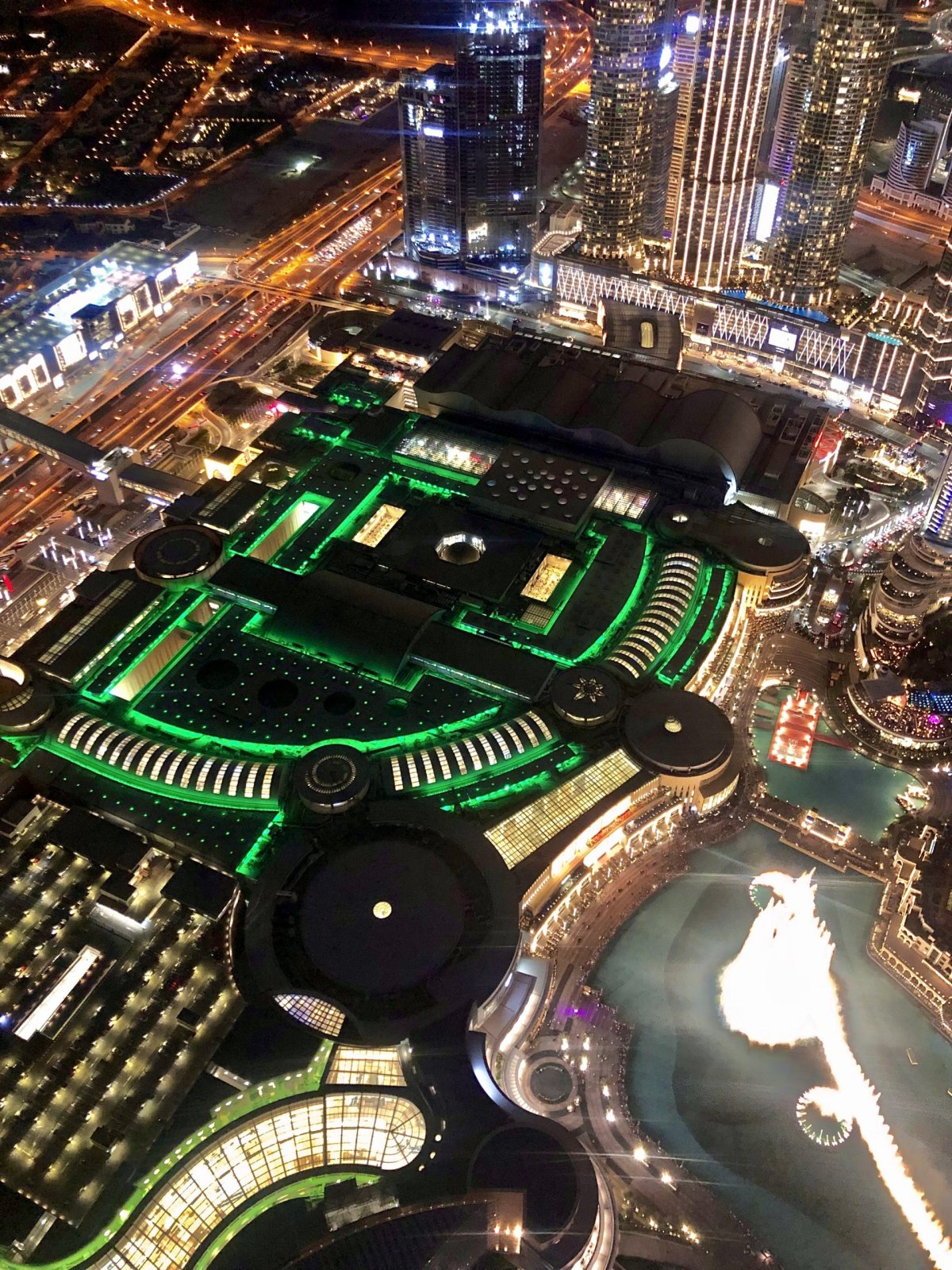 Dubai Mall z výšky